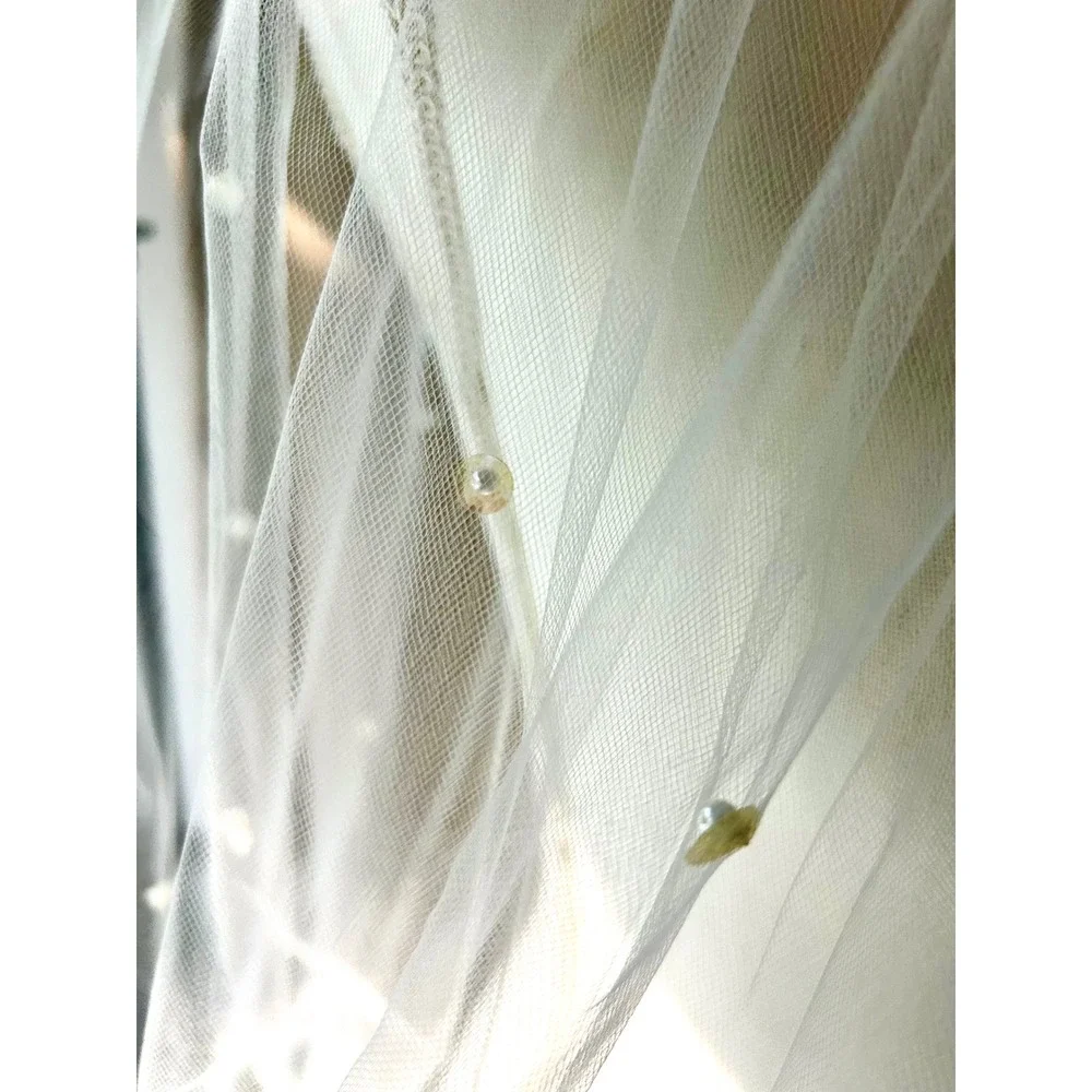 Vintage Cathedral Pearl Veil 131